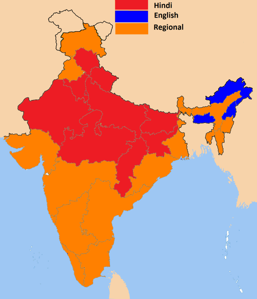 Hindi is the second only to Chinese in terms of the number of speakers